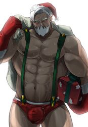 absol_(dkqthf) armpit_hair christmas drayden gay human male male_only maou_abusorun pokemon pubic_hair solo yaoi