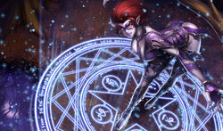 1girls evelynn female league_of_legends legacy_series masquerade_evelynn straight_hair