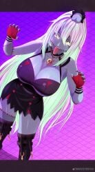 3d big_breasts cute female_only halloween kevin_tower koikatsu long_hair solo thick_thighs virtual_youtuber vshojo zentreya zentreya_(cyborg) zombie_girl