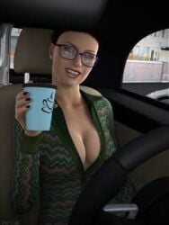 audi breasts car drink glasses sydgrl3d