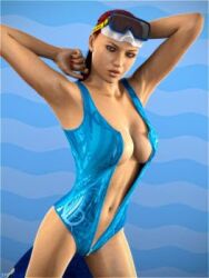 breasts female solo swimsuit sydgrl3d