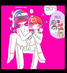 2boys countryhumans freemillion malaysia_(countryhumans) simple singamalay singapore_(countryhumans) tagme yaoi