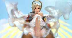 1futa 3d artist_request big_penis cum cum_on_face cum_on_viewer facial futa_only futanari intersex looking_at_viewer low-angle_view mercy one_eye_closed overwatch partially_clothed penis smile solo solo_futa source_request submissive_pov tagme tagme_(artist) taker_pov