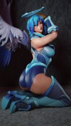 3d alexavlewd coldsnap_furia female female_only furia_(paladins) paladins paladins_champions_of_the_realm solo