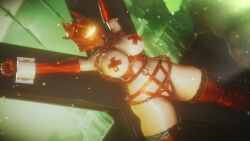 3d 3d_(artwork) bdsm_gear bdsm_outfit bondage bound bound_arms bound_wrists breasts bungie cursed_thrall destiny_(game) destiny_(video_game) destiny_2 fireball_(warlock) gloves glowing guardian_(destiny) hive_(destiny) monster nipple_pasties nipple_tape restrained sonicfreak thick_thighs thighhighs thighs warlock_(destiny)