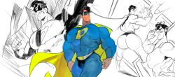 big_ass big_pecs bulge cape huge_ass male_only mask planet-turner straight_hair superhero the_fairly_oddparents thick_thighs timmy's_dad