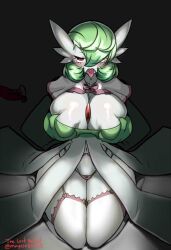 1girls big_breasts breast_grab fashionable_style_gardevoir gardevoir kneeling mayo1nomor1 nintendo open_mouth pokémon_(species) pokemon pokemon_(species) pokemon_rse the_lost_artist tongue_out zacianswords