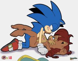 1boy 1girls alicia_acorn animal_ears anthro anthro_on_anthro archie_comics barefoot black_nose blue_body blue_eyes blue_fur blue_hair blue_skin blush breasts brown_body brown_fur brown_hair brown_skin chipmunk curvy eye_contact feet fur furry grin ground_squirrel hand_on_face hedgehog humanoid_feet long_hair male/female mammal milf naked narrowed_eyes nipples nude older_woman_and_younger_boy open_mouth pepamintop rodent sega sex simple_background small_breasts soles sonic_(series) sonic_the_hedgehog sonic_the_hedgehog_(archie) sonic_the_hedgehog_(comics) sonic_the_hedgehog_(series) thick_thighs thighs toes two_tone_body two_tone_fur