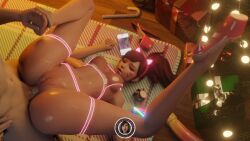 1boy 1girls 3d anal anal_sex anus big_ass big_balls big_breasts big_butt big_penis brown_eyes brown_hair christmas christmas_tree d.va feet female fireplace garter_belt image large_ass large_balls large_breasts large_penis leg_grab legs legs_apart male missionary_anal missionary_position missionary_sex nakadashi neon overwatch penis ponytail pussy see-through_top sex spread_legs sweat tied_hair trsensualstudio vagina watermark