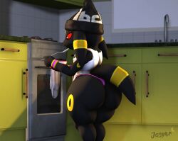 3d big_ass big_butt bubble_butt eeveelution femboy huge_ass jack_(jasperisnotcool) jasperisnotcool pokémon_(species) pokemon umbreon