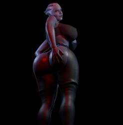 1girls 3d alien alien_girl asari big_breasts black_background blue_skin breasts busty child_bearing_hips female female_only huge_breasts large_breasts liara_t'soni mass_effect nipple_bulge nipples open_mouth pose posing solo thick thick_ass thick_hips thick_thighs tight_clothing voluptuous wetty3d wide_hips