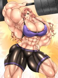 abs big_breasts big_muscles female female_only hyper hyper_muscles macto2nd muscle muscles muscular muscular_female tagme