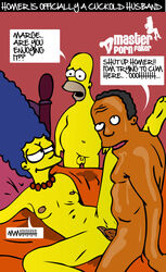 female homer_simpson human julius_hibbert male marge_simpson master_porn_faker straight tagme the_simpsons