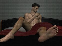 1boy 3d dante dante_(dmc:_devil_may_cry) devil_may_cry_(series) dmc:_devil_may_cry male male_nipples male_only nude solo tagme