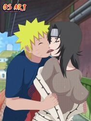 1boy1girl adult age_difference big_breasts black_hair breast_grab breasts busty cheating cheating_wife closed_eyes implied_sex kimono kissing kunoichi kurenai_yuhi lipstick makeup male/female mature mature_female mesh_shirt milf naruto naruto_(classic) naruto_(series) naruto_shippuden netorare ninja ntr offscreen_sex older_female os_art outside perky_breasts romantic romantic_couple shinobi_girl short_hair standing straight teenager tongue tongue_kiss tongue_out undressing undressing_another upper_body uzumaki_naruto yellow_hair younger_male yuuhi_kurenai