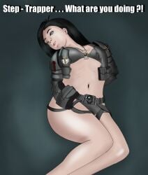 1girls bondage darktide dialogue english_text female female_only imperium_of_man meme purity_seal solo solo_female text thick_thighs underwear veteran_sharpshooter warhammer_(franchise) warhammer_40k