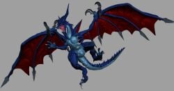 anthro bahamut_(final_fantasy) dragon final_fantasy final_fantasy_viii mozyapene square_enix