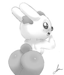 animal_crossing ass big_ass breasts female freckles fur gabi_(animal_crossing) nerdoodlen nintendo rabbit thick_thighs video_games wide_hips