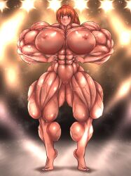 abs barefoot big_breasts big_muscles feet female female_only hyper hyper_muscles macto2nd muscle muscles muscular muscular_female tagme