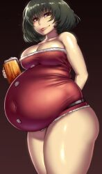 1girls 2022 beer big_belly chub chubby_female drink fat fat_female fat_fetish fat_girl fat_woman fatty kipteitei overweight overweight_female smile smiling solo solo_female tagme tubby tummy weight_gain