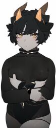 1girls ai_generated female female_only homestuck horn karkat_vantas multi_extremity multi_hand multi_horn nai_diffusion rule_63 small_breasts solo stable_diffusion troll