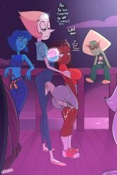 1girls 5futas age_difference alien alien_girl amethyst_(steven_universe) balls big_ass big_balls big_breasts biting_lip blue_eyes breast_expansion breasts bubble_butt cartoon_network cheating child_bearing_hips circumcised clothed clothing connie_maheswaran cucked_by_futa cuckold cum dark-skinned_female dialogue diphallia diphallism duo_focus eye_contact female females_only flaccid frenulum_attached fully_clothed futa_on_female futa_with_female futadom futanari garnet_(steven_universe) gem_(species) getting_erect group hanging_penis hard_nipples hot_dogging huge_ass huge_cock human humanoid humanoid_penis ineffective_clothing interspecies lapis_lazuli_(steven_universe) large_penis light-skinned_futanari light_skin long_penis looking_back looking_down madmark mostly_clothed multi_penis multiple_futa netorare ntr pearl_(steven_universe) penis penis_on_ass penis_out penis_peek penis_under_clothes peridot_(steven_universe) petite pointy_nose ripped_clothing ripped_pants short_hair standing steven_universe text text_bubble thick_thighs voyeur