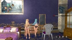 3d animated black_swimsuit butt butt_focus game gameplay kuro_no_kiseki light_blue_hair long_video longer_than_4_minutes mp4 risette_twinings swimsuit tagme video video_game video_games yellow_eyes