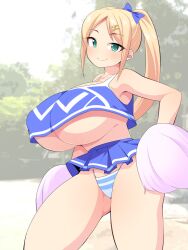 cheerleader huge_breasts original pom_poms tagme uccow