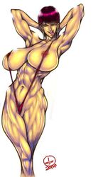 extreme_muscles female king_of_fighters muscle muscular muscular_female sling_bikini tagme vice_(kof)