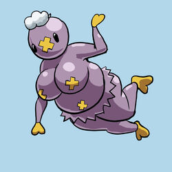 anthro breasts chubby chubby_anthro chubby_female colored drifloon female female_only flying nude oniontrain pokemon pokemon_(species) purple_skin solo tagme