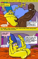 breasts color dark-skinned_male dark_skin female human indoors insertion interracial male marge_simpson master_porn_faker nipples nude penis sex straight the_simpsons vulva