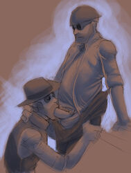 2boys 2d engineer engineer_(team_fortress_2) human human_male human_only male male_only sniper sniper_(team_fortress_2) syberfox team_fortress_2 yaoi