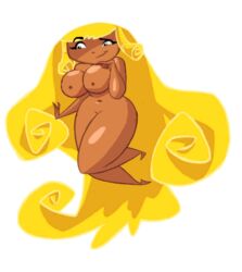 belly big_breasts big_hips blonde_hair breasts busty chubby curves edith_up_(rayman) female hair long_hair nymph_(rayman) rayman_(series) rayman_origins tanned