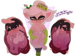 absurd_res accessory animal_humanoid areola armwear beauty_mark belly belly_blush belly_rub big_belly black_hair bloated blush body_blush bow_ribbon breast_blush callie_(splatoon) cephalopod cephalopod_humanoid circle_eyebrows clothed clothing dialogue disembodied_hand duo_focus ear_blush elbow_gloves english_text eyebrows fatal_vore female female/female female_pred female_prey gloves green_areola green_nipples group guts hair hair_accessory hair_ribbon hairbow hand_on_another's_belly hand_on_another's_wrist hand_on_stomach handwear hat headgear headwear hi_res high-angle_view humanoid humanoid_pred humanoid_prey imminent_death imminent_digestion inkling inside_stomach internal intestines large_breasts legwear marie_(splatoon) marine marine_humanoid mole mole_under_eye mollusk mollusk_humanoid narrowed_eyes navel nintendo nipples organs pseudo_hair puffy_areola ribbons rim_light same_size_vore seductive speech_bubble splatoon squid_sisters_(splatoon) stomach talking_to_viewer text theboogie tights topless vore white_hair wrist_grab yellow_eyes