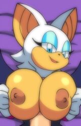 1boy 1girls 2d animated anthro bed big_breasts blue_eyes color female frame_by_frame furry huge_breasts human lueduartv lying_on_back male male_on_top mobian mobian_(species) mobian_bat mp4 no_sound open_mouth paizuri pov rouge_the_bat sega sheets sonic_(series) sonic_adventure_2 sonic_the_hedgehog_(series) titjob video