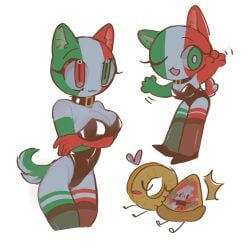 1girls animal_ears clothing countryhumans countryhumans_girl cute fish75736932 green_eyes italy_(countryhumans) only_female pineapple pizza playboy red_eyes tagme