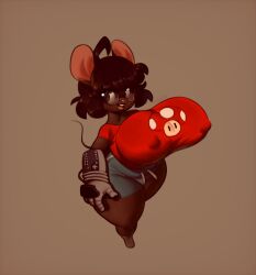 breasts clothing diipiid eldiipiid female fur furry glasses gwen_martin handwear huge_breasts mario_(series) mouse mushroom nintendo nipple_bulge power_glove thick_thighs wide_hips