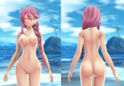 3d beach breasts emma_millstein game lowres mod nipples nude nude_mod sen_no_kiseki the_legend_of_heroes trails_of_(series) trails_of_cold_steel