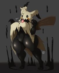 anthro big_breasts ghost mimikyu pokémon_(species) pokemon suirano thick_thighs