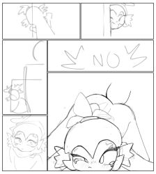 brawl_stars comic from_behind instant_loss_2koma monochrome penis_in_pussy sketch tears willow_(brawl_stars) xyraabs