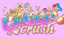 5girls big_breasts blonde blonde_hair blue_hair breasts cassie_(crush_crush) colored_hair crush_crush cum elle_(crush_crush) female female_only long_hair lots_of_cum mio_(crush_crush) multiple_girls naked nude nude_female nutaku_(crush_crush) penis pink_hair pussy quill_(crush_crush) sad_panda_studios two_tone_hair vagina vaginal vaginal_penetration white_hair