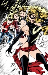 billy_batson blonde_female blonde_hair breasts carol_danvers crossover dc dc_comics gender_transformation genderswap_(mtf) human human_only light_skin male_to_female marvel marvel_comics miss_shazam ms._marvel ms._marvel_(carol_danvers) rule_63 shazam transformation