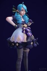 1futa 2:3 3d animated blue_hair cum ejaculation foreskin futanari gwen_(league_of_legends) huge_cock league_of_legends penis sdfm shorter_than_10_seconds skirt skirt_lift solo surprise surprise_futa tagme testicles twin_drills twintails vertical_video video