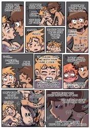 2boys anal anal_sex begging brown_hair comic comic_page gay gay_sex ginger male male_only neil_nordegraf scott_pilgrim scott_w_pilgrim tagme tez_(artist) yaoi