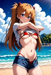 asuka langley sohryu from neon genesis evangelion by lucifel99