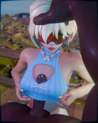 1boy 1girls 3d 4:5 alternate_costume animated cum_on_breasts dark-skinned_male dark_skin evie_(fortnite) fortnite interracial jtopau mmf_threesome no_sound paizuri penis_between_breasts red-tinted_eyewear red_lipstick saliva saliva_drip saliva_on_penis shorter_than_30_seconds summitseeker_evie_(fortnite) threesome tinted_eyewear titfuck titjob vertical_video video