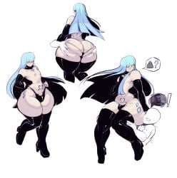 <3 1boy 1femboy 2023 ? ambush_(trap) arms_grab artist_name ass ass_grab ass_grab_from_front ass_squeeze ass_squish balls_in_thong bent_over big_ass black_thong blue_hair bottle bottom_heavy bulge carrying carrying_over_shoulder dat_ass enteiiro femboy feminine_male heart highleg highleg_thong hime_cut huge_ass huge_hips hyper_ass latex_thong long_hair looking_at_viewer male male/male mishri_(enteiiro) multiple_images multiple_scenes multiple_views navel original penis_peek pubic_tattoo question_mark simple_background sitting sitting_on_shoulder standing thick_thighs thigh_job thighs thong trap