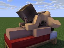 1boy 1futa 3d 69 bed blowjob futanari intersex male male_on_futa mine-imator minecraft naked naked_futa naked_male