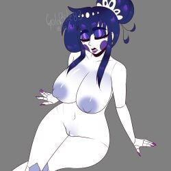 1girls ballerina ballora ballora_(fnafsl) big_breasts blue_hair closed_eyes completely_nude completely_nude_female exposed_breasts exposed_pussy female female_only five_nights_at_freddy's five_nights_at_freddy's:_sister_location fnaf goldbite83 good_artwork long_nails naked naked_female nude nude_female pink_nails sister_location solo solo_female white_skin