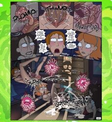 3girls adult_swim big_breasts comic creampie cum cum_in_pussy cum_inside english_text female female_focus impregnation incogneato insemination jessica_(rick_and_morty) light-skinned_female light_skin morty_smith multiple_girls orange_hair ovum rick_and_morty sex_toy summer_smith text tricia_lange